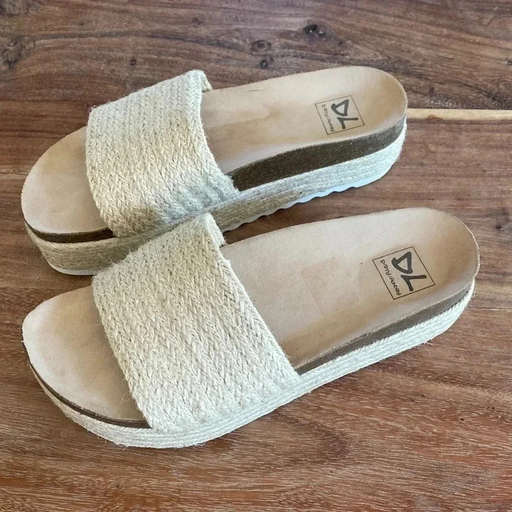 Laundry espadrille platform slides 10.5 - Picture 3 of 9